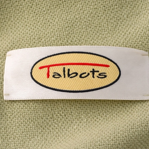 Talbots Soft Green Fringe Wrap - Picture 3 of 6